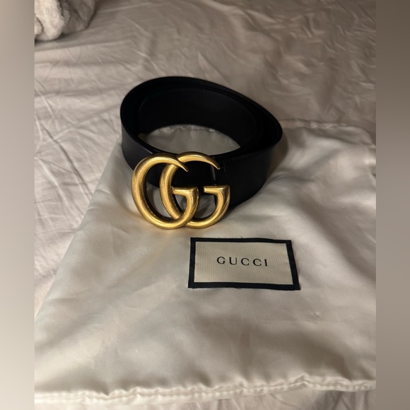GUCCI GG MARMONT WIDE BELT - Picture 1 of 7